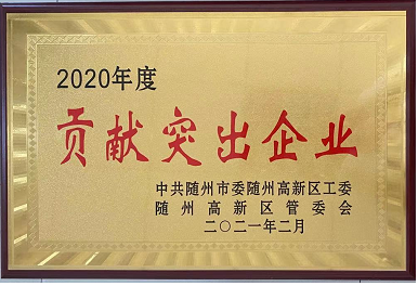 【喜報】湖北楚勝汽車有限公司榮獲隨州市貢獻(xiàn)突出企業(yè)，